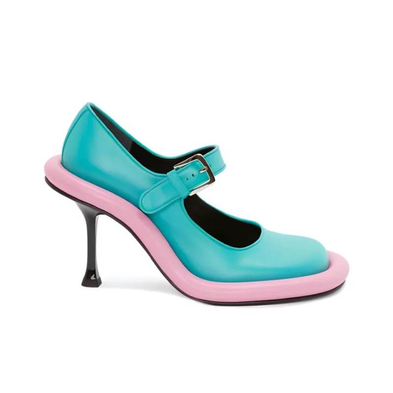 JW Anderson Bumper-Tube Slim Heel High Heels Women's Green-1
