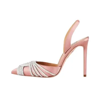 AQUAZZURA Gatsby Slim Heel High Heels 10.5cm Women's Pink