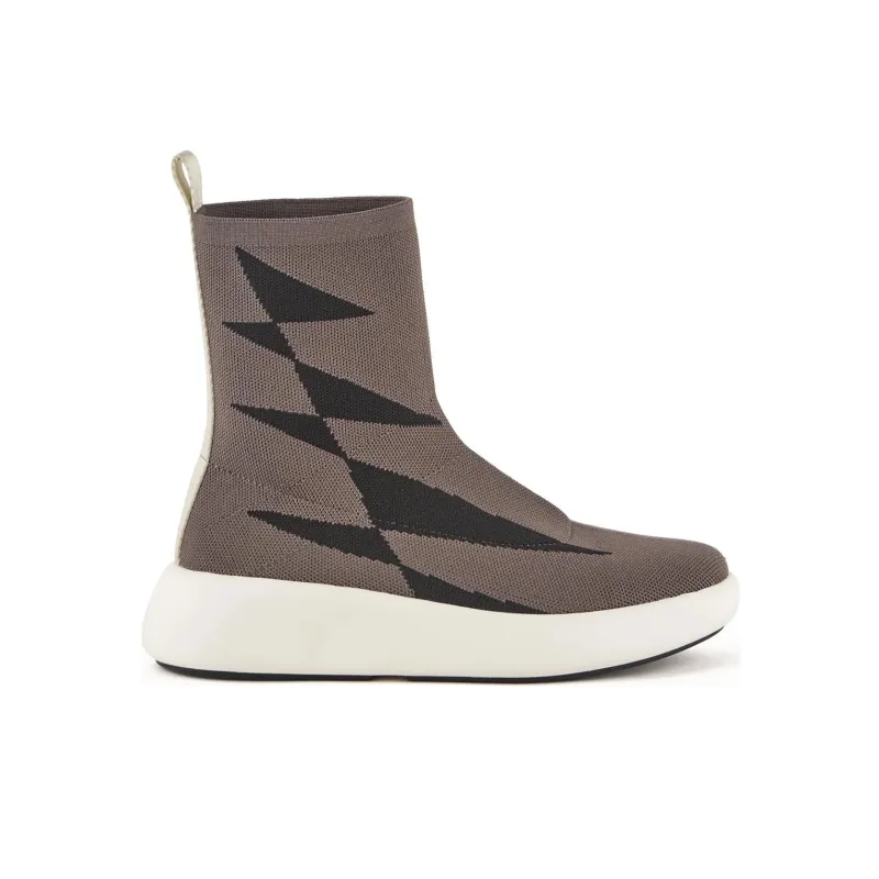 UNITED NUDE BO SOCK Ankle Boots 3cm Women's Brown Black-1