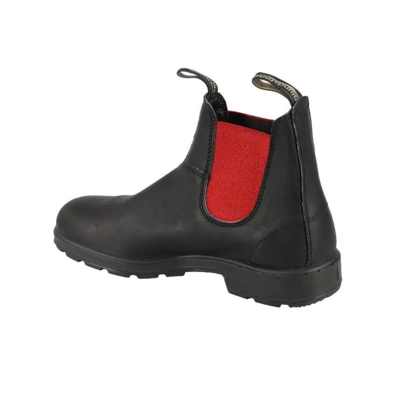 Blundstone Short Chelsea Boots Women's Black Red-3