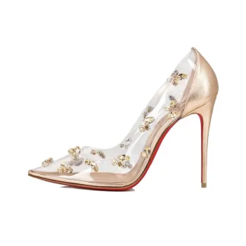 Christian Louboutin Degraqueen 100mm Transparent Pumps