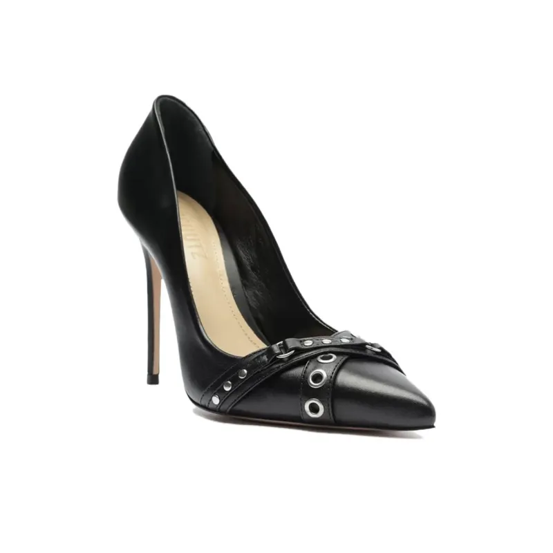 Schutz Slim Heel High Heels Women's Black-2