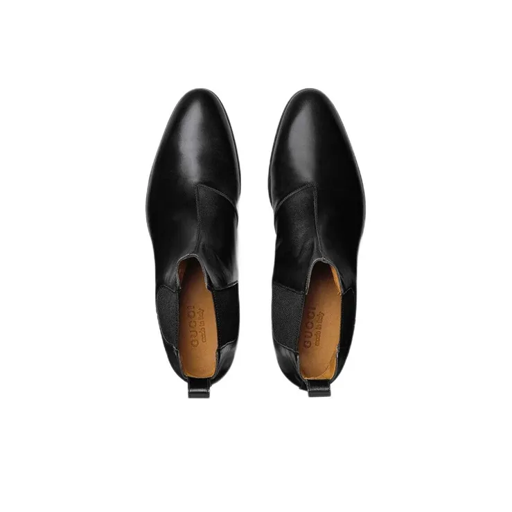 GUCCI Ankle Boots Men Black-2