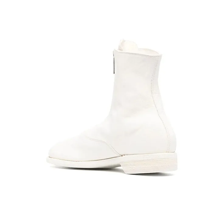 GUIDI Round-toe Leather Boots-3