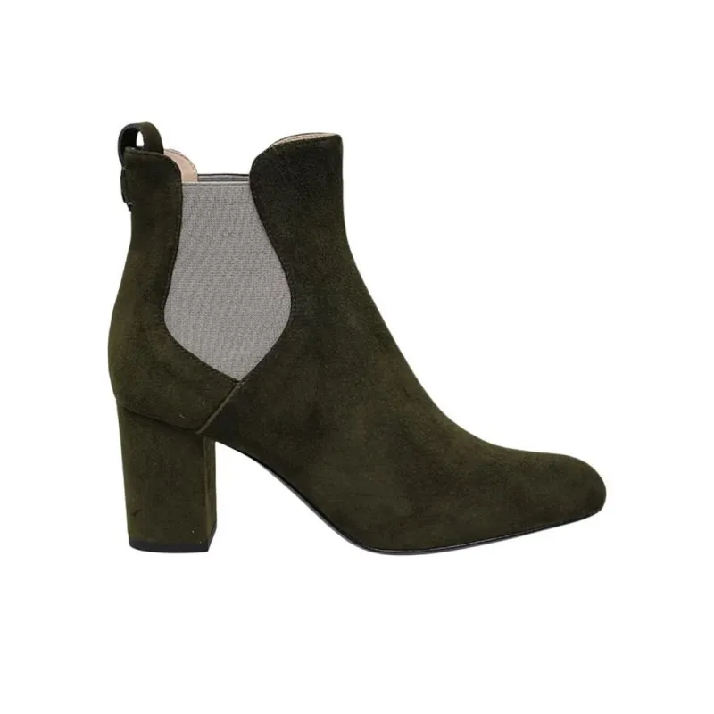 INES DE LA FRESSANGE Short Chelsea Boots 7cm Women's Green-1