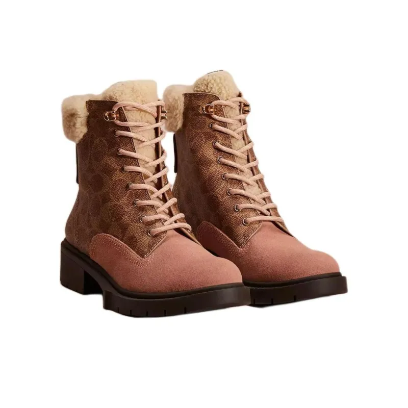 COACH Lorimer Ankle Boots Women's Tan-2