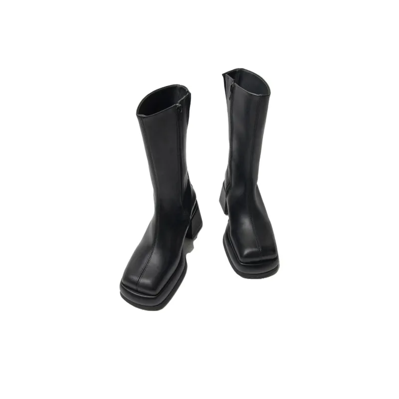 MIISTA Ankle Boots 8cm Women's Black-3