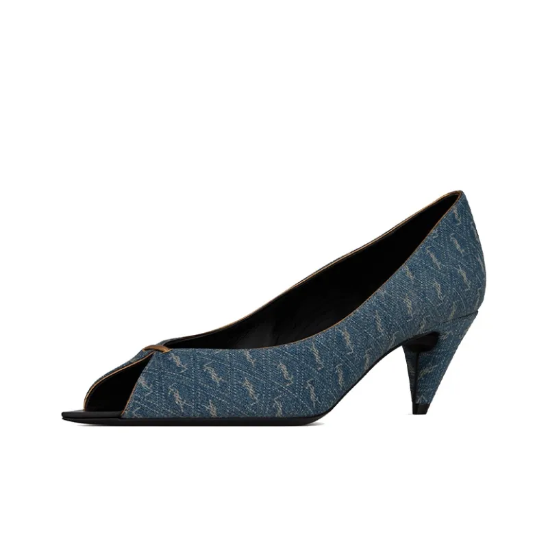 SAINT LAURENT Monogram pattern Open toe Sandals-2