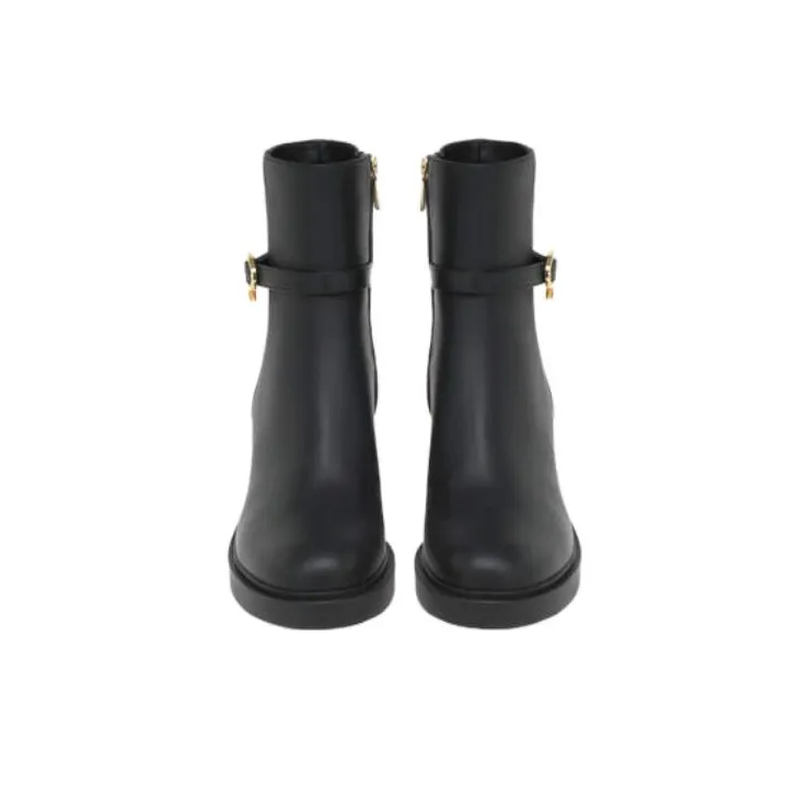 GIANVITO ROSSI Ribbon Dumont Ankle Boots Women's Black-4