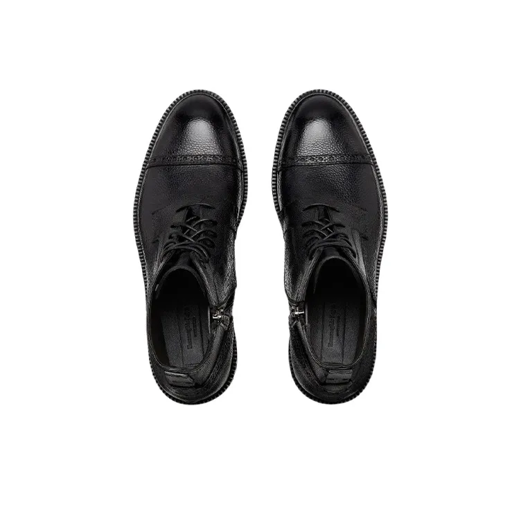 Zegna Arezzo Fle Ankle Boots Men's Black-3
