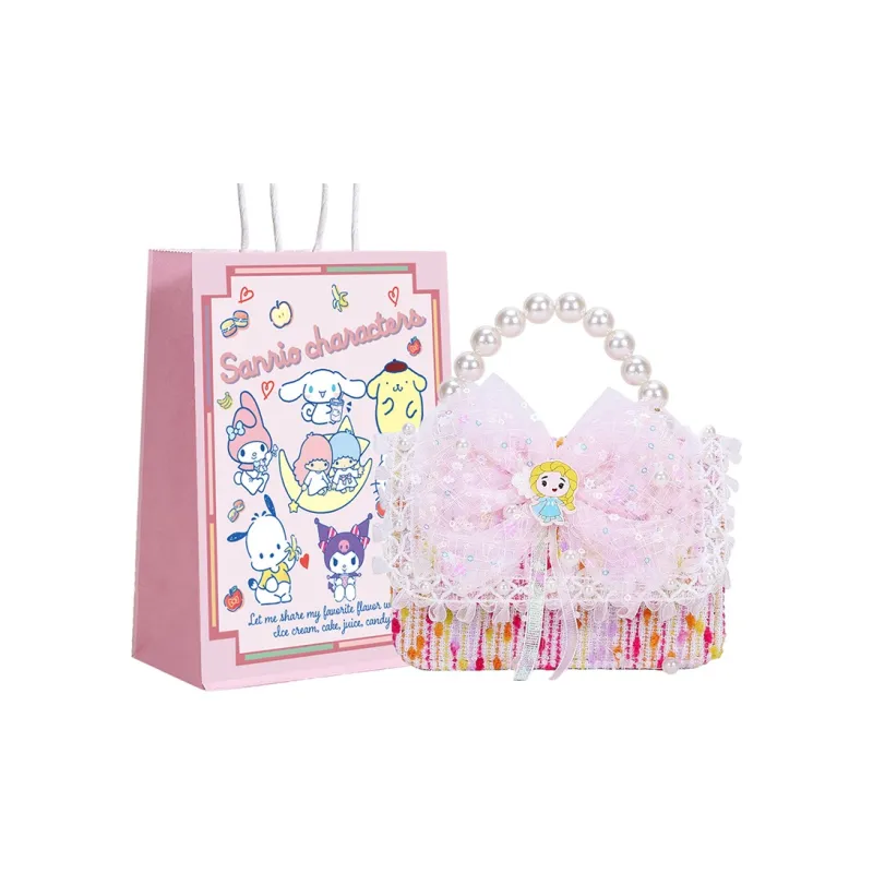 Disney Frozen Series Polyester Handbag Regular Kids' Pink/Blue-3