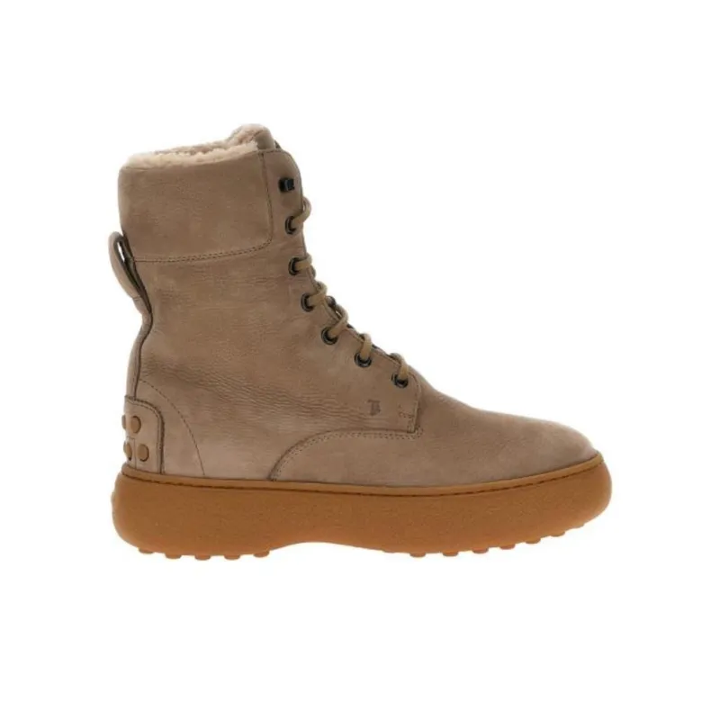 TOD'S Stud Embellished Lace Up Boots Women's-1