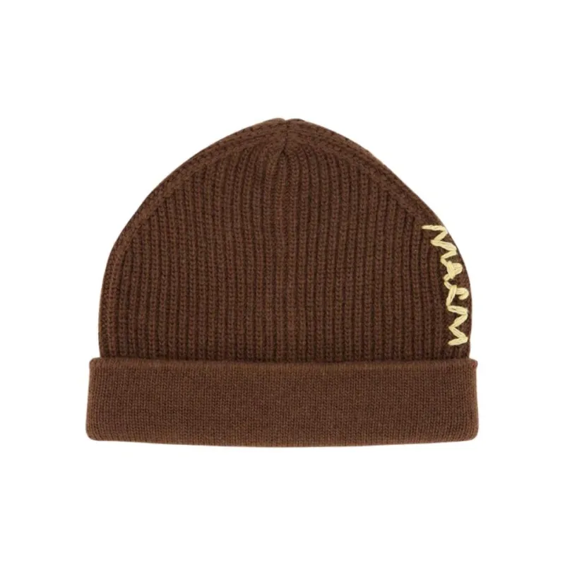 MARNI Logo Knitted Beanie-0