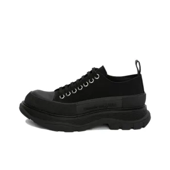 Alexander McQueen Tread Slick Lace Up 'Black' Women's