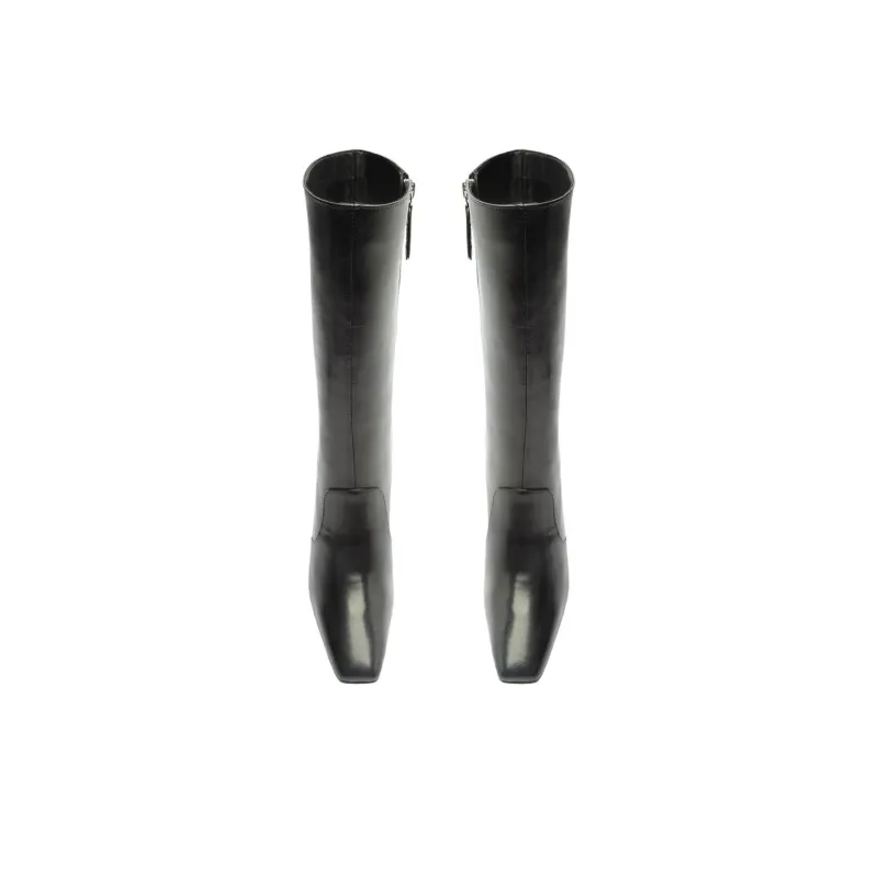 Schutz Camille Atanado Ankle Boots 9cm Women's Black-4