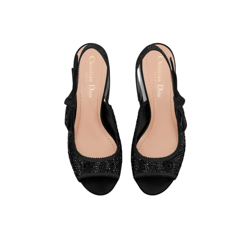 DIOR J'Adior High Heels 10cm Women's Black-4