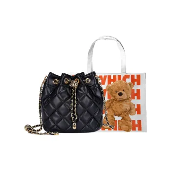 Bywhich PU Crossbody Bag Women's Black/Burgundy
