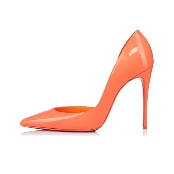 CL LUBOTING Iriza Slim Heel High Heels 10cm Women's Orange