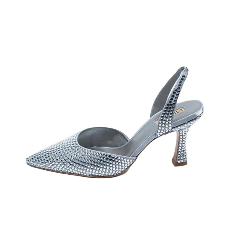 NICOLI Hayley High Heels 8cm Women's Silver-0