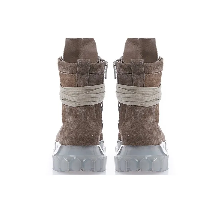 RICK OWENS Fogachine Bozo Tractor Dust Grey-3
