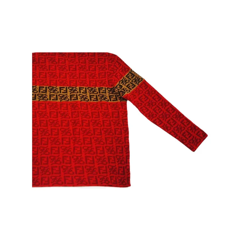 FENDI Sweatshirts Unisex Red-3