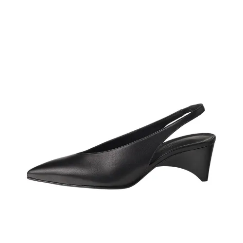 HERMES Intime Cone Heel High Heels 5.5cm Women's Black