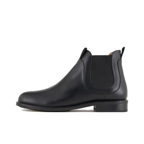 EMPORIO ARMANI Ankle-Length Chelsea Boots Women's Black