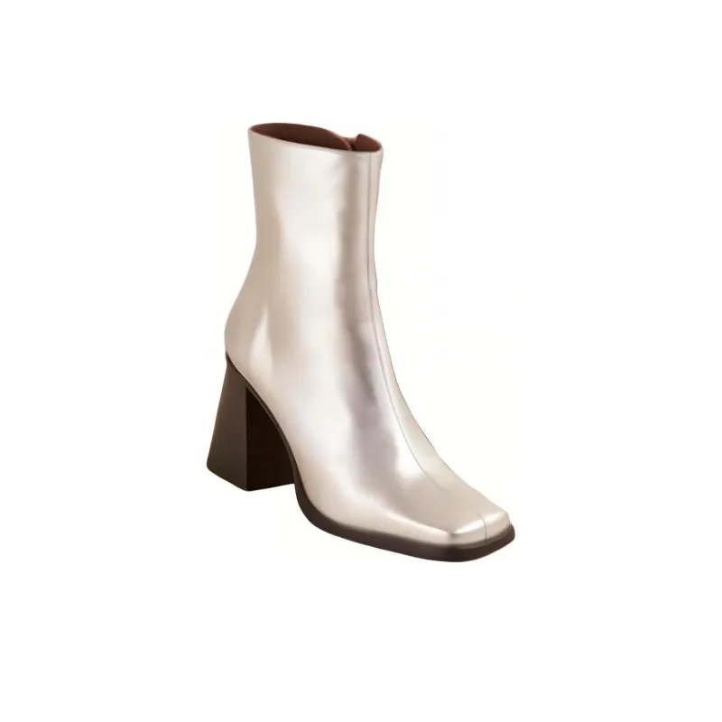 ALOHAS Ankle Boots 8cm Women's Silver-1