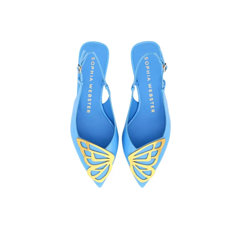 Sophia Webster Butterfly Block Heel High Heels 5cm Women's Blue-3