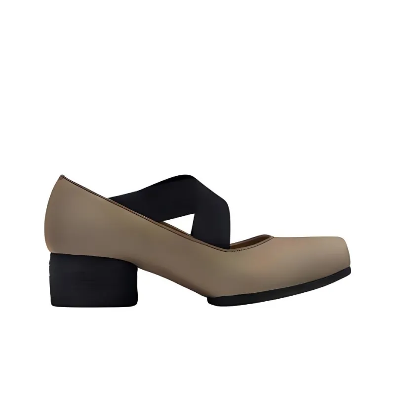 UMA WANG Ballerina Square Toe Elasticated Pumps-1