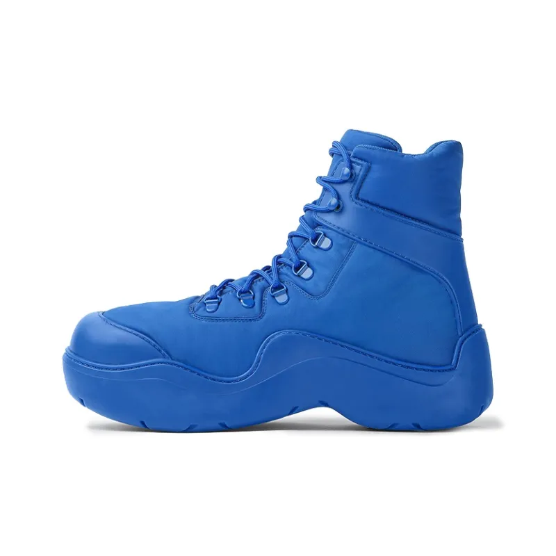 Bottega Veneta Puddle Bomber Ankle Boot Blue-0
