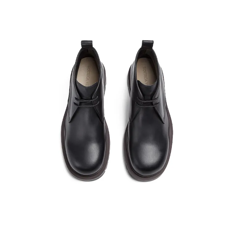 Bottega Veneta Tire Desert Boot Black Fondant-2