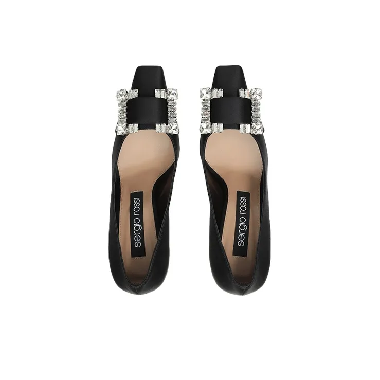 SERGIO ROSSI Sr Twenty Crystal-buckled Pumps-3