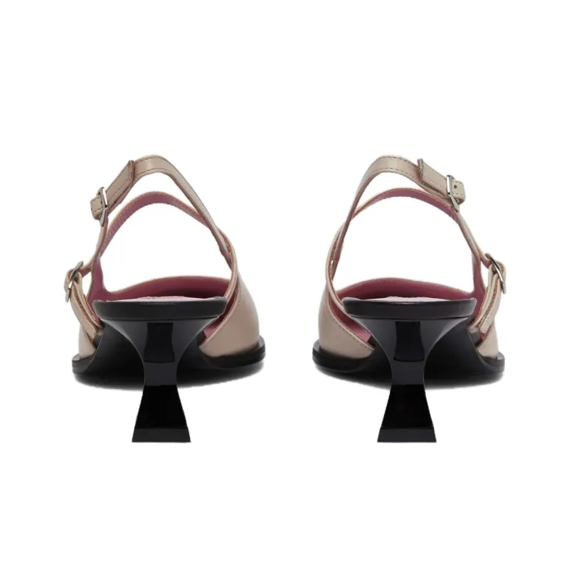 Carel Slim Heel High Heels 5cm Women's Black Umber-4