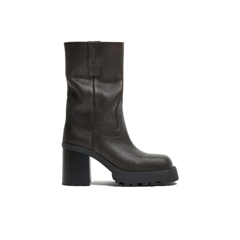 MIISTA Ankle Boots 10cm Women's Brown-1
