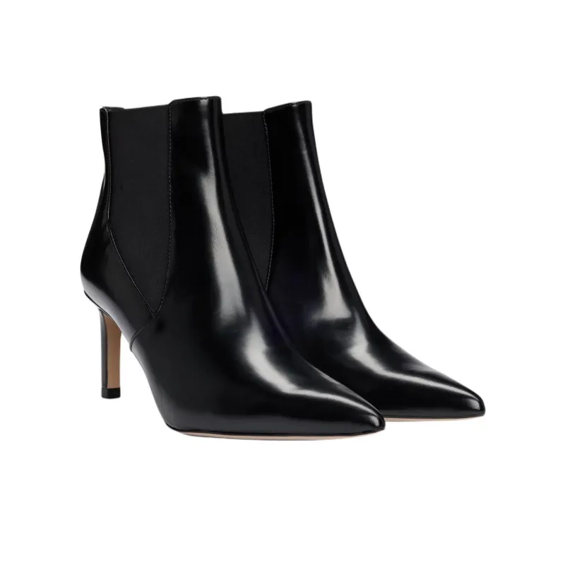 HUGO BOSS Short Chelsea Boots 7cm Women's Black-2