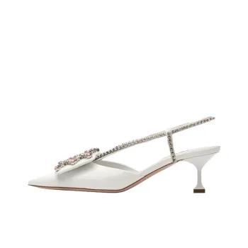 MIU MIU Cone Heel High Heels 5.5cm Women's White