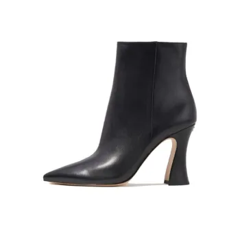 COACH Carter Bootie Ankle Boots 8cm Women's Black