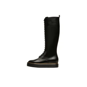 BALLY Lace up Knee high Boots