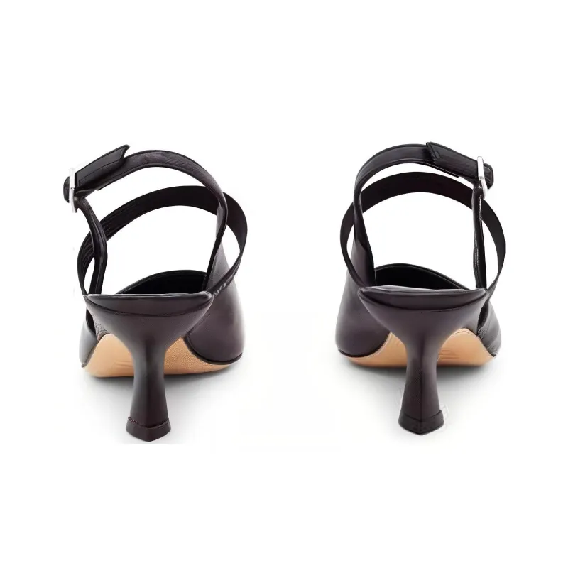 Vic Matie Sculpted-heel Slingback Pumps-3