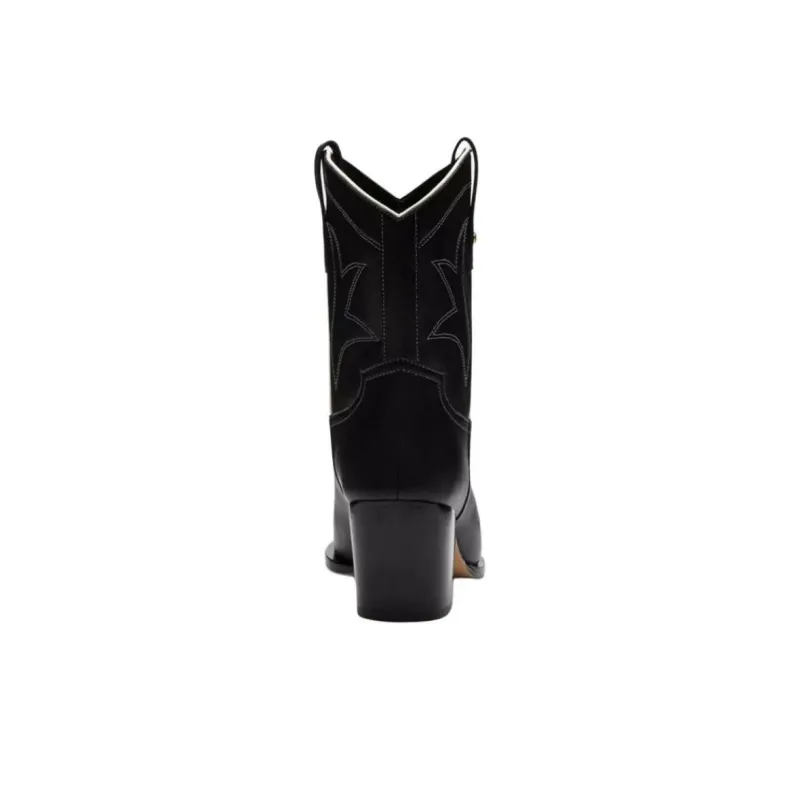 COACH Pamela Ankle Boots 5.5cm Women's Black-4