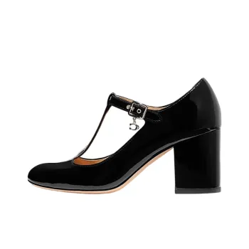 COACH Chunky Heel High Heels Women's Black