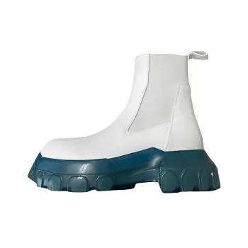 RICK OWENS Mega Bozo Tractor Beetle Chalk White Blue Transparent Women's