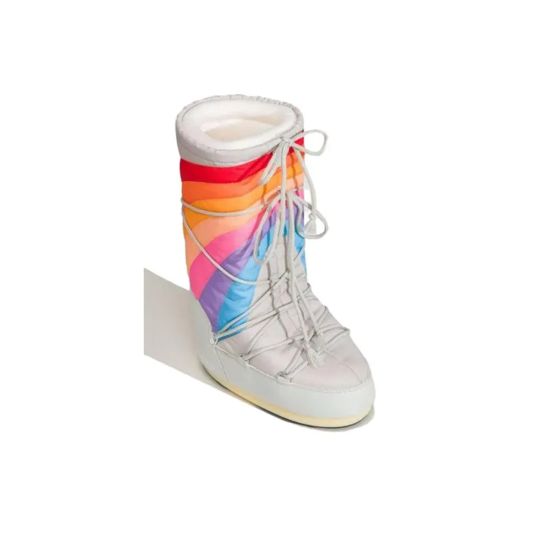 Moon Boot Logo Rainbow-print Snow Boots-2