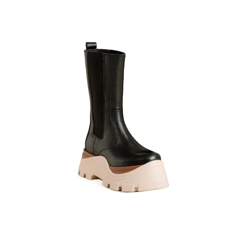 ALOHAS Crew Chelsea Boots Women's Black-1