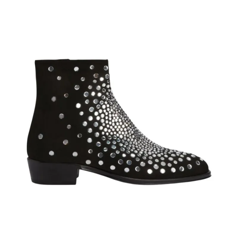 Giuseppe Zanotti Fabyen Crystal embellished Suede Boots-1
