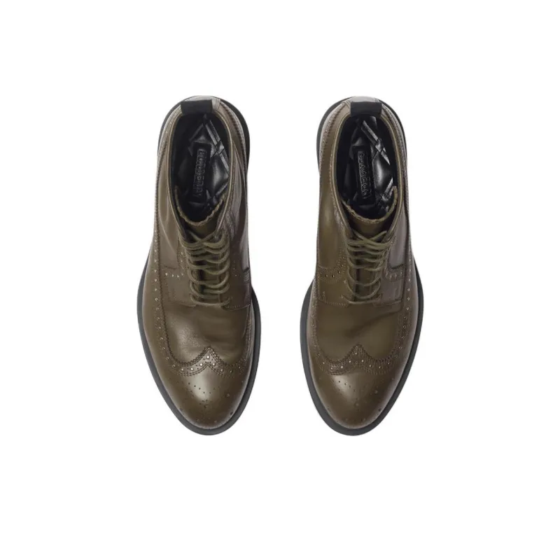 Burberry Loch Ankle Boots Men's Green-2