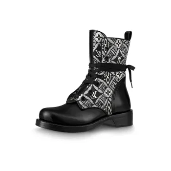 LOUIS VUITTON Metropolis Boots 'Black White Monogram' Women's