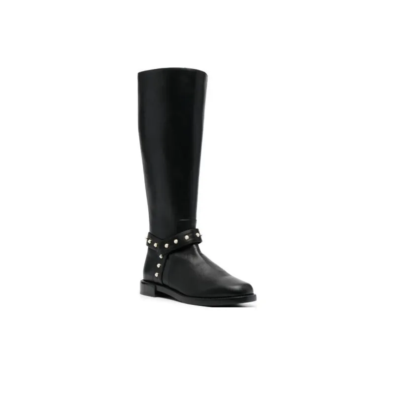 stuart weitzman Studded Knee-high Leather Boots-2