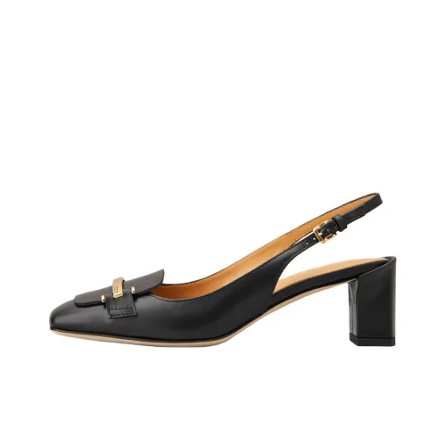 TOD'S Logo Engraved Slingback Pumps